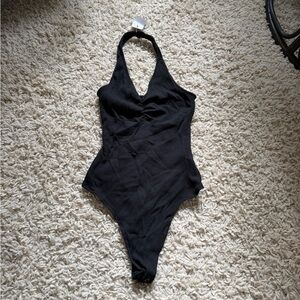 American Eagle Outfitters Black Ribbed Top